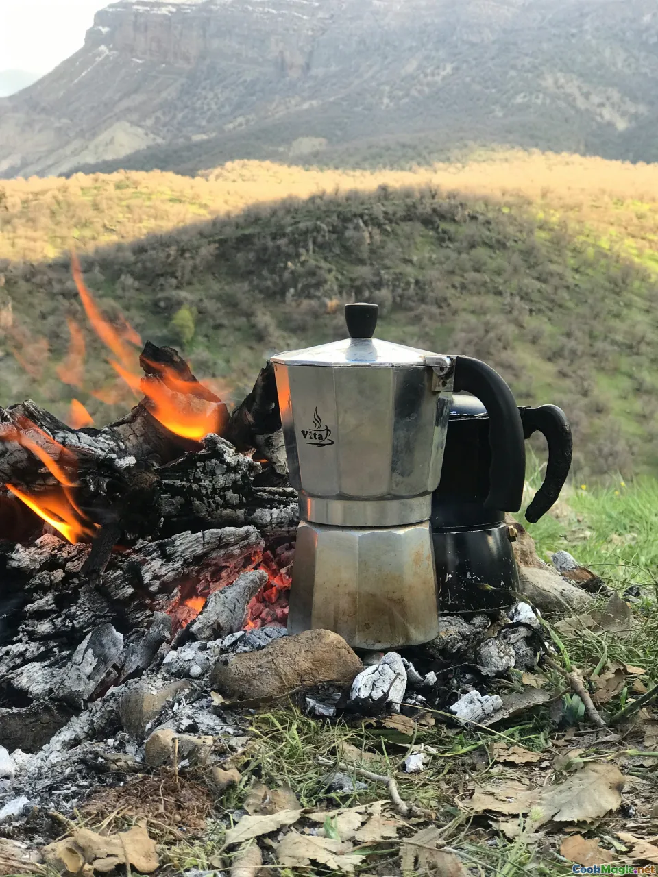 Albanian countryside, rustic breakfast, morning outdoors