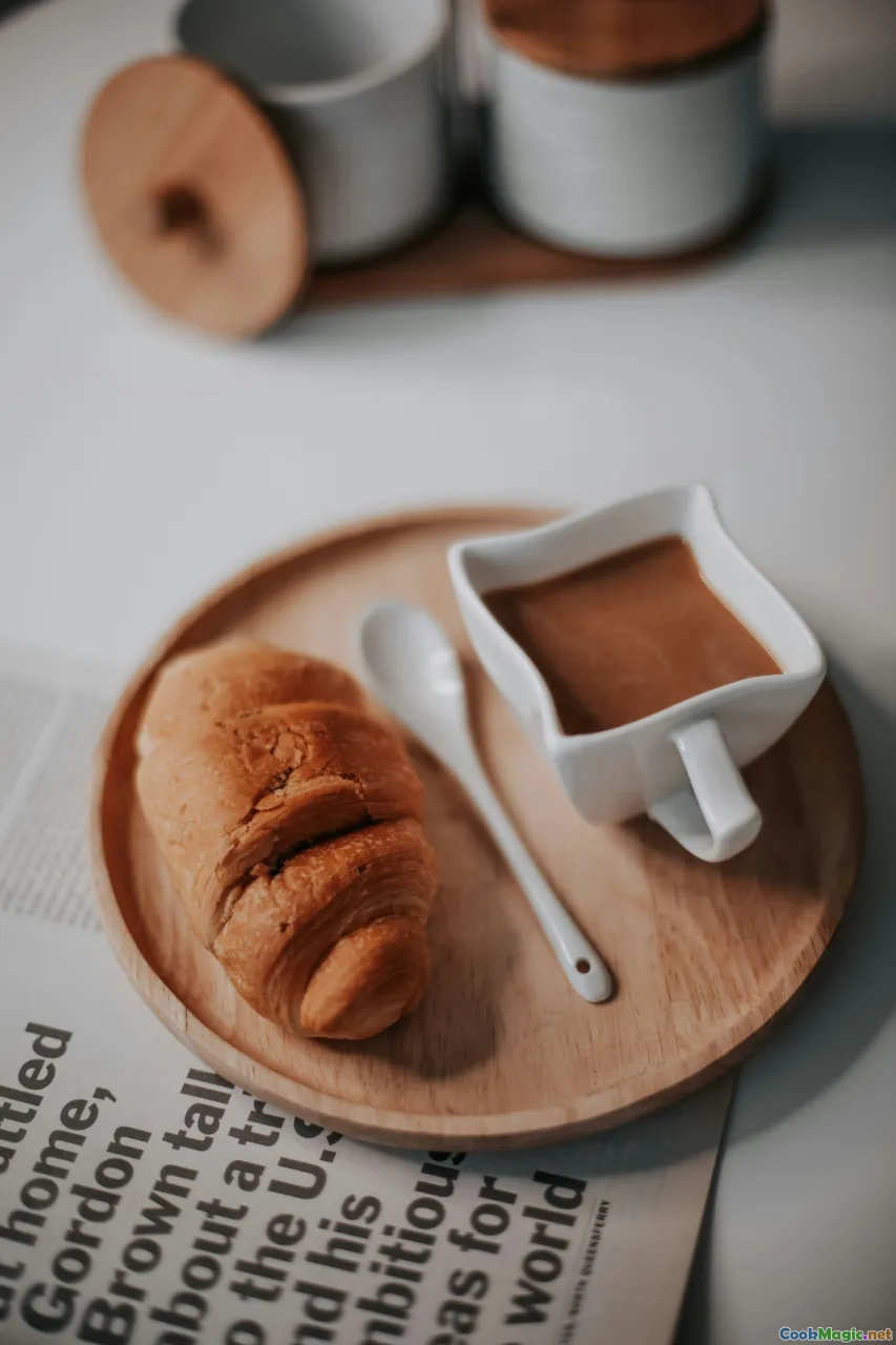 artisan café, cozy coffee shop, bread and coffee pairing, café display bread