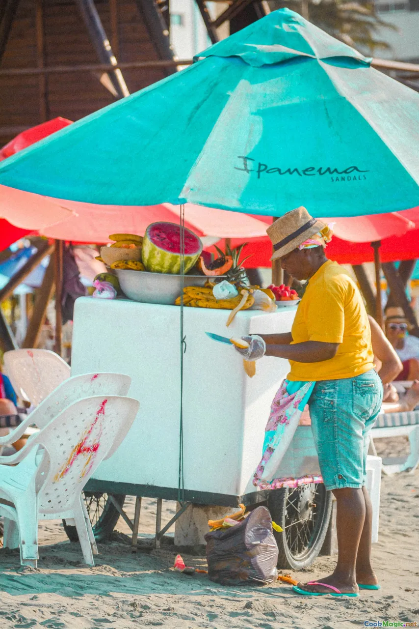 Barbuda, beach, cooking, community