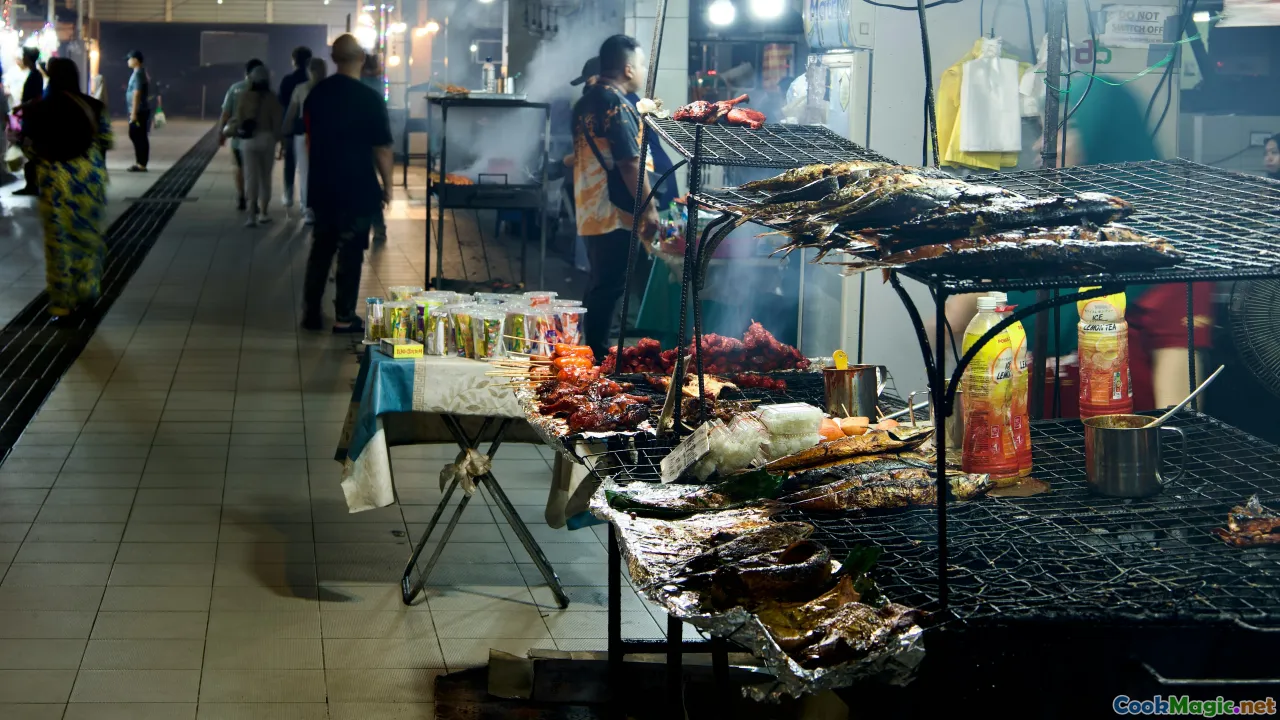 bazaar, butchers, smoked meats, vendors