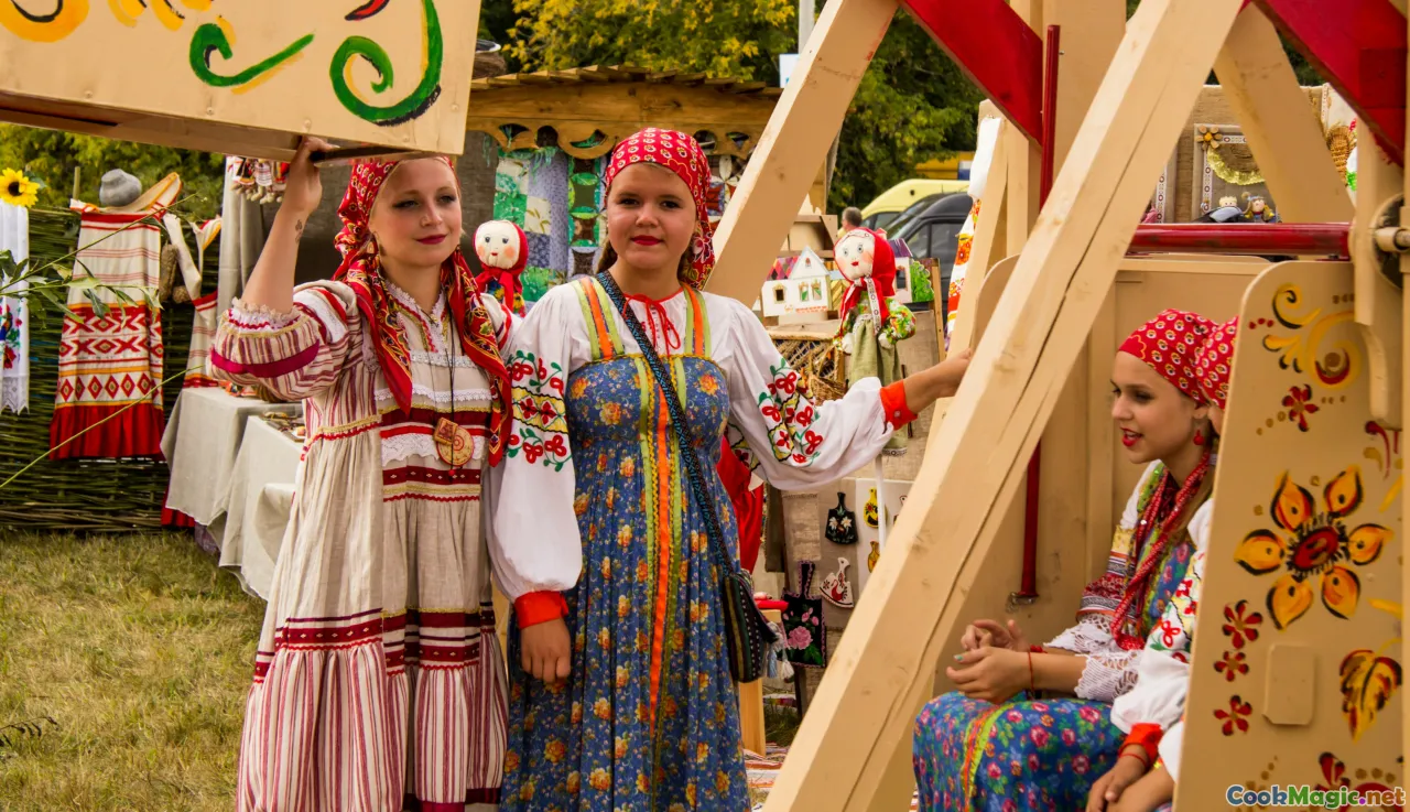 Belarusian folk music, festive Maslenitsa preparations, community gathering