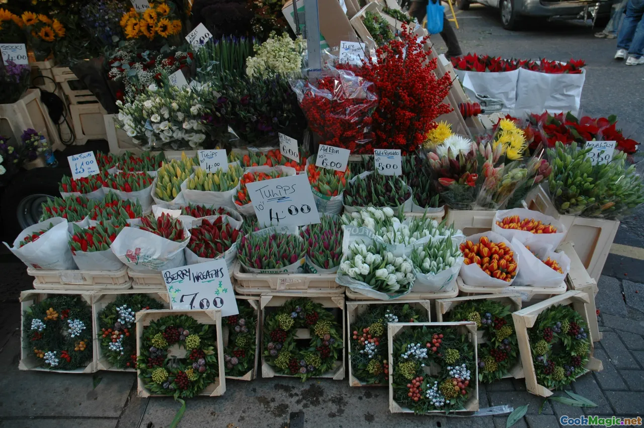 Bosnian market, fresh vegetables, herbs