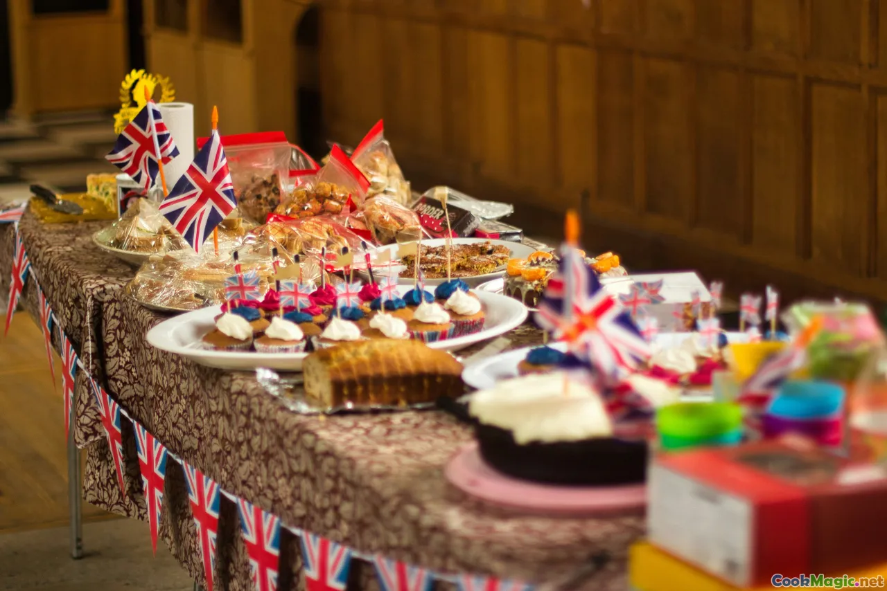 British baking, festive table, cultural celebration