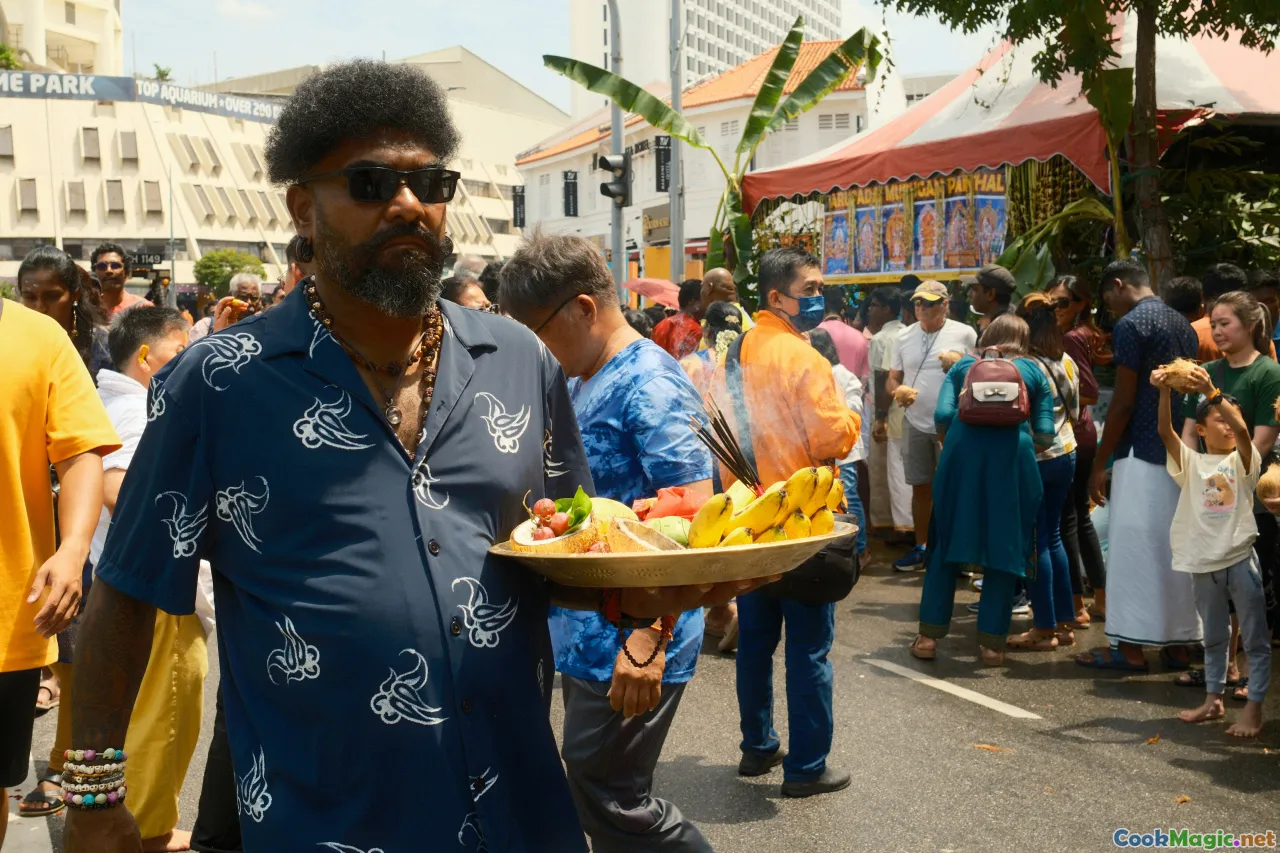 Caribbean festival, communal eating, cultural celebration