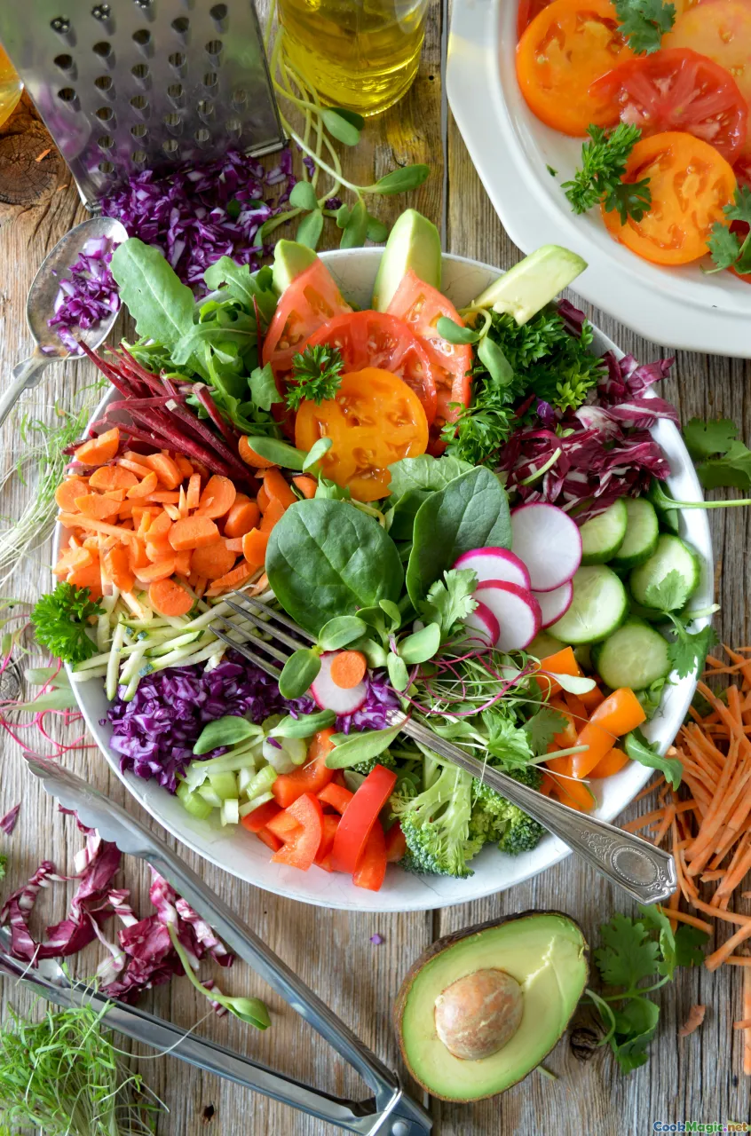 colorful salads, vibrant dishes, antioxidant-rich foods, healthy meals