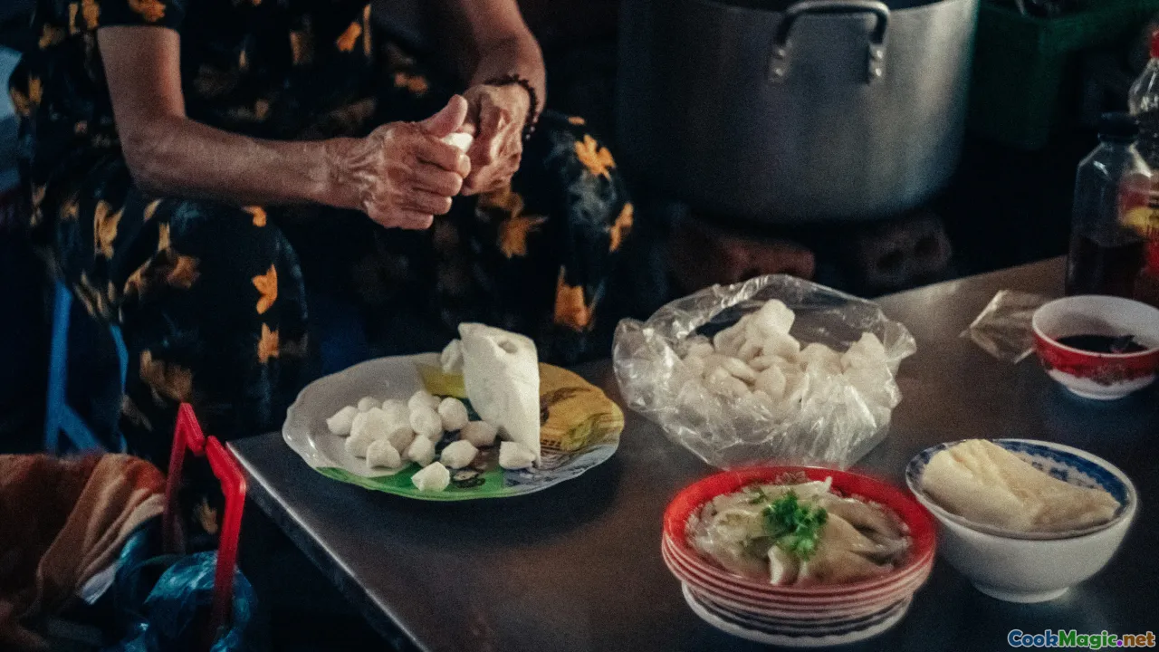 cooking dushbara, Azerbaijani dumplings, dumpling folding, culinary technique