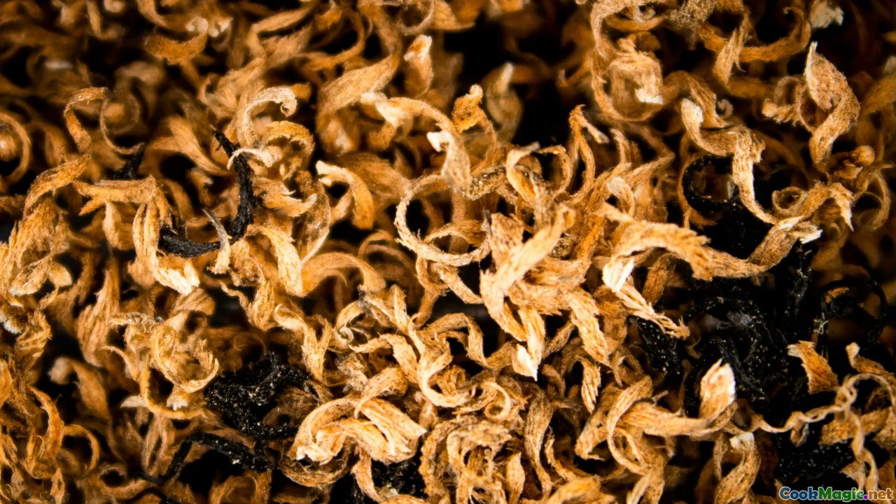 dried mushrooms, dried scallops, five-spice, dried chili