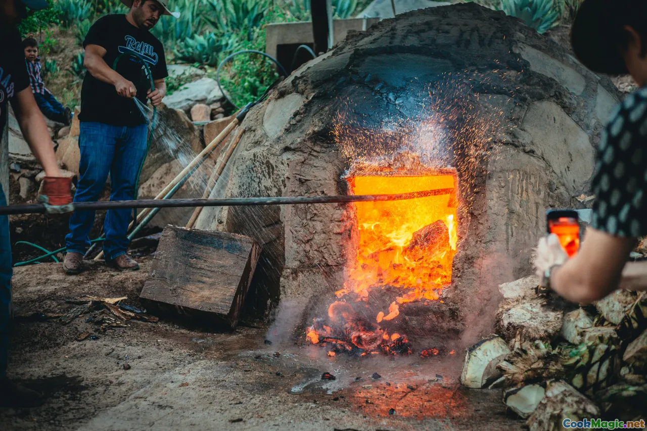 earth oven, Polynesian fire, underground cooking, natural materials