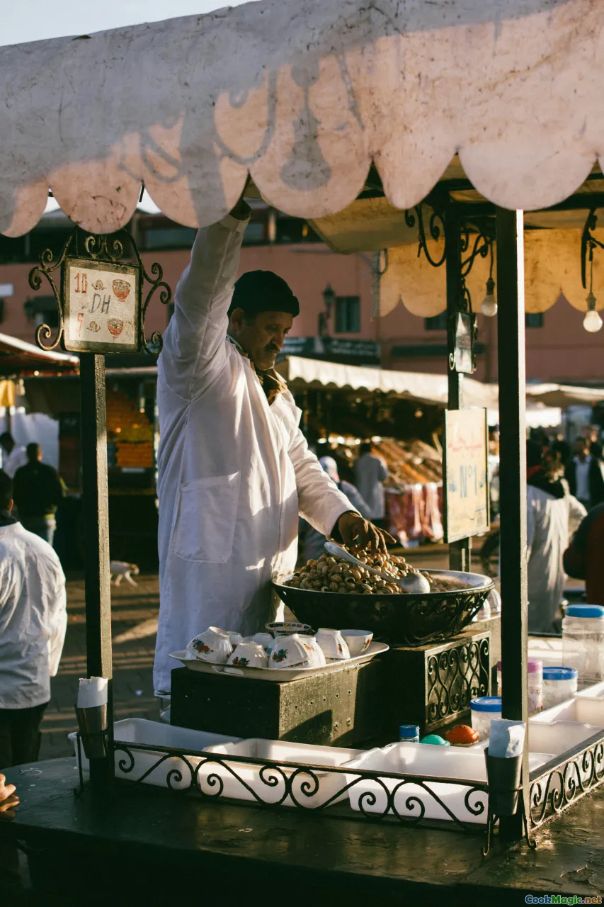 Egyptian street food, traditional breakfast, Cairo market