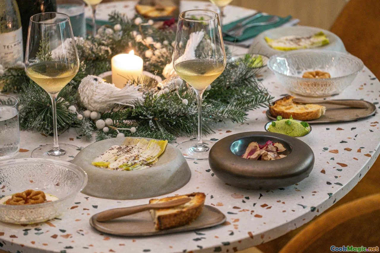 festive table, Czech Christmas menu, creative plating