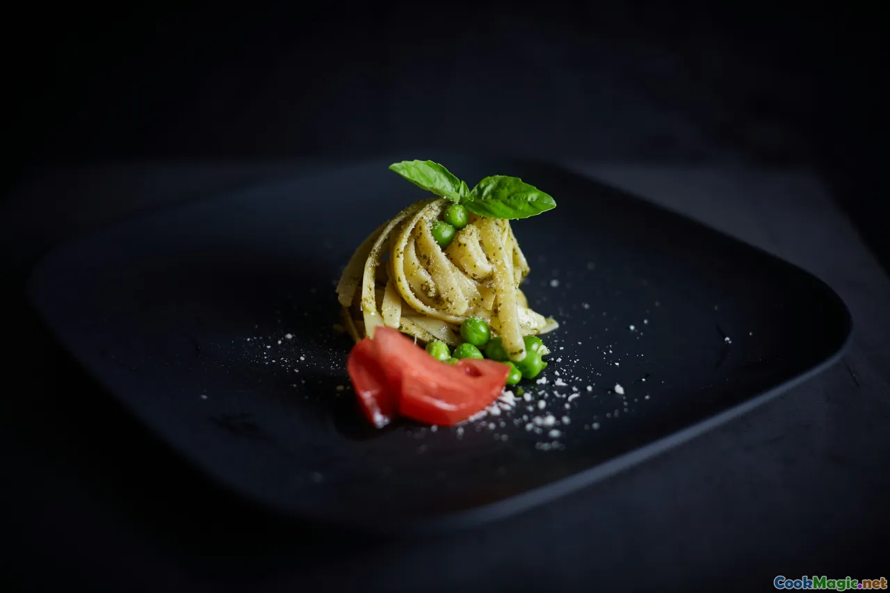 fusion Italian dish, global cuisine, contemporary Italian plating