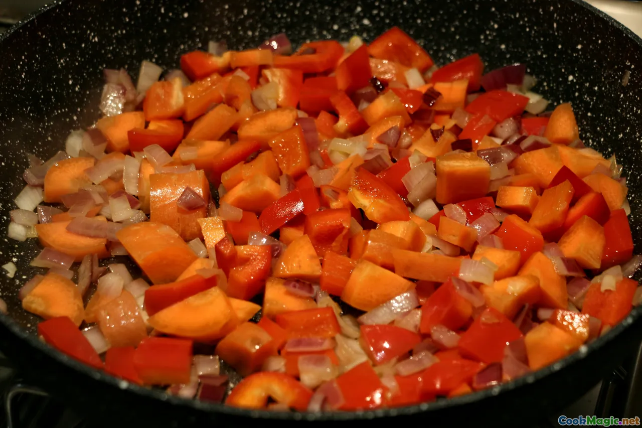 hearty stew ingredients, sliced meats, fresh vegetables