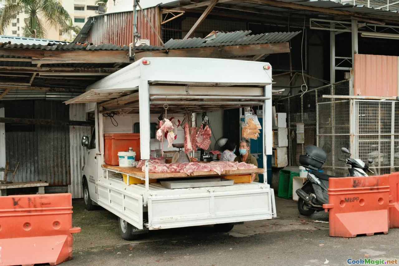 jidori, farm, market, butcher