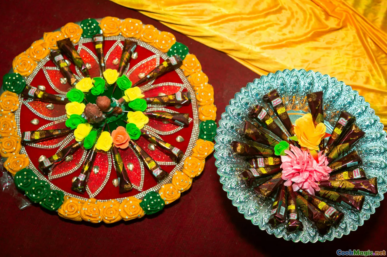 joyful celebration, decorated brigadeiro platter