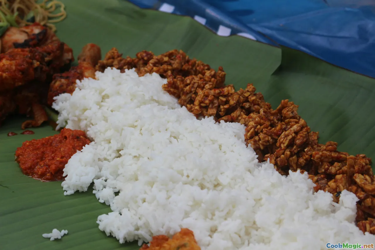 Malaysian regional dishes, rice fields in different states
