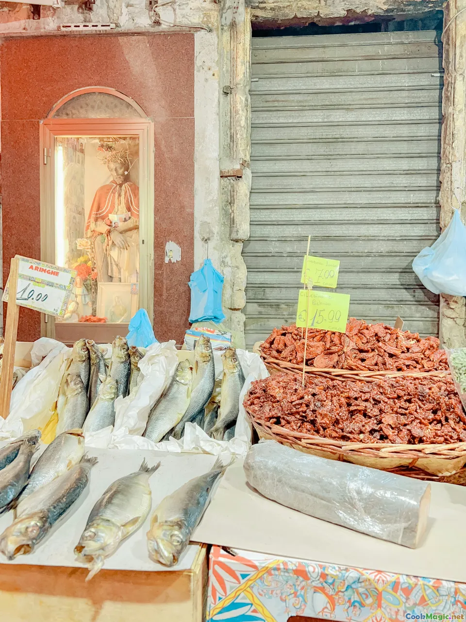 Moroccan seafood, fish stalls, street seafood