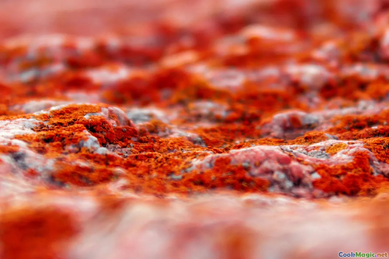 perfect pizza, tomato close-up, sauce texture, bright colors, topping ingredients