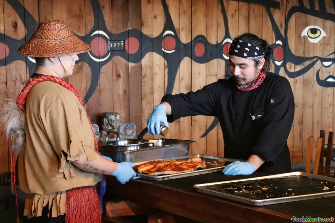 restaurant plating, Indigenous chef, bannock, modern cuisine
