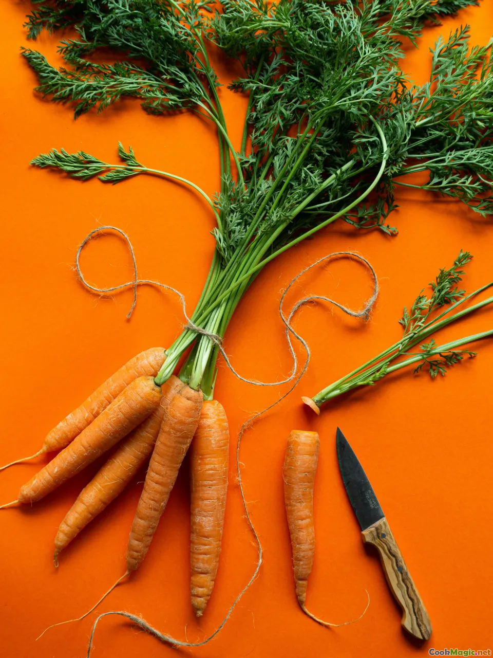 root to stem, carrot tops, kitchen prep