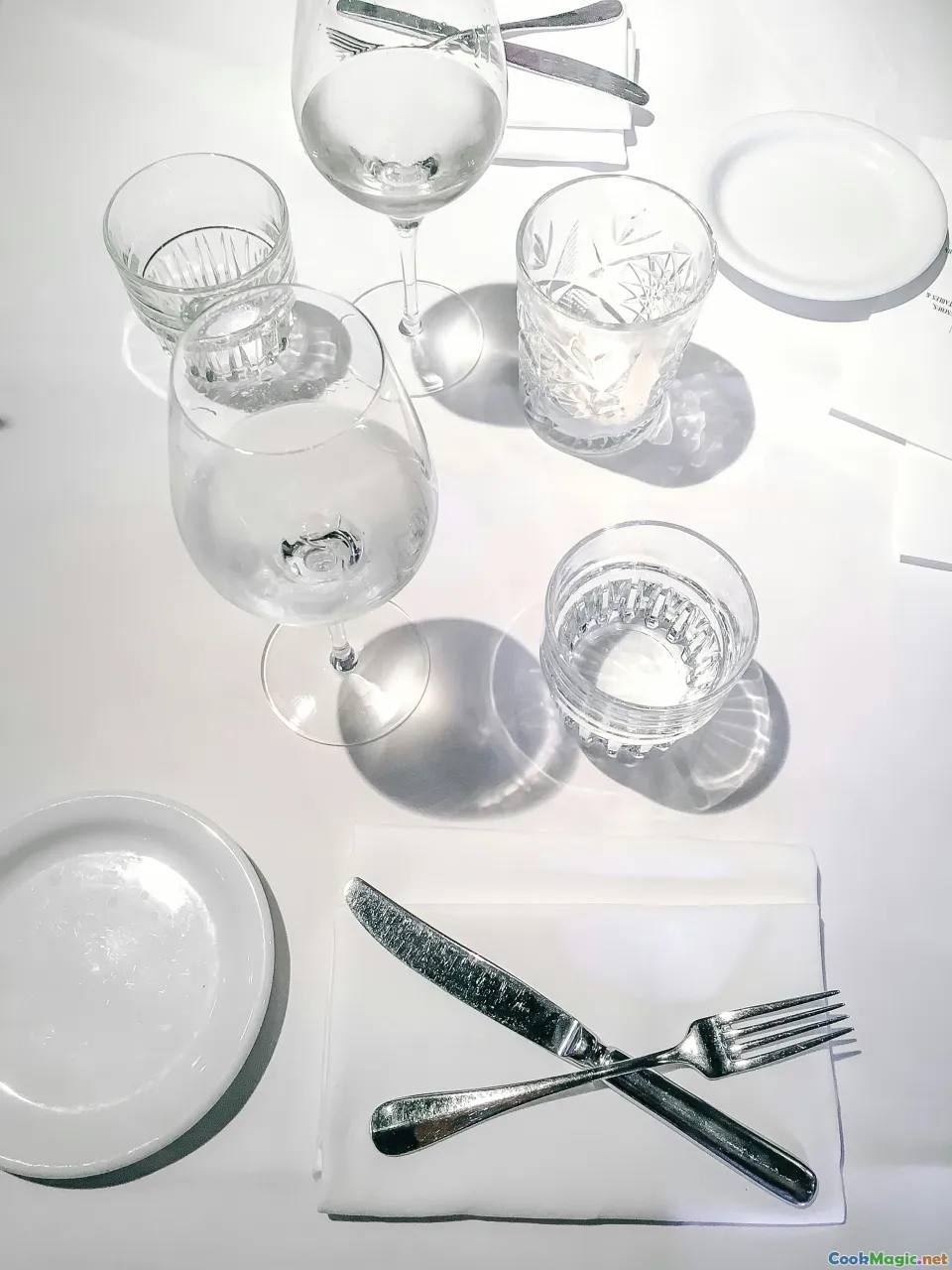 Scandinavian tableware, modern plating, accompaniments