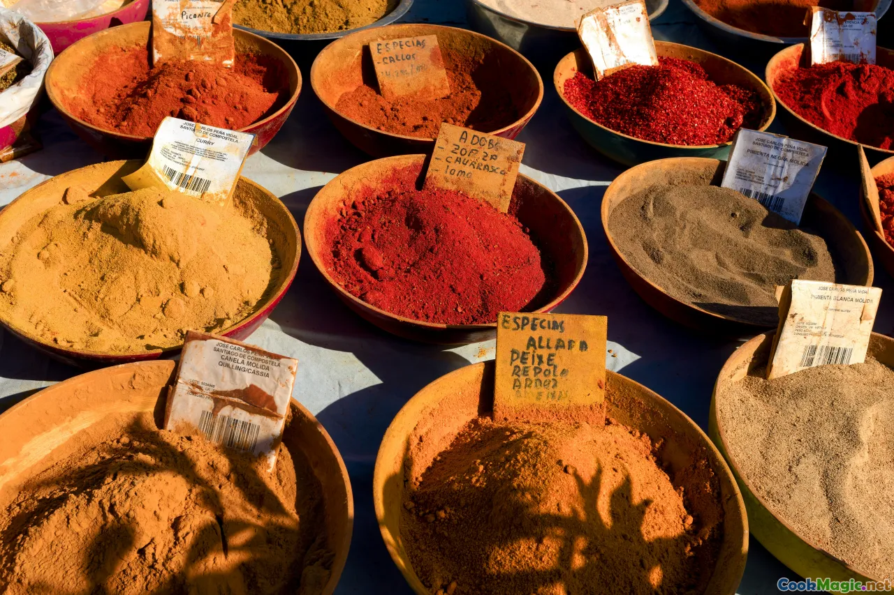 Senegalese ingredients, spices, sauces, side dishes