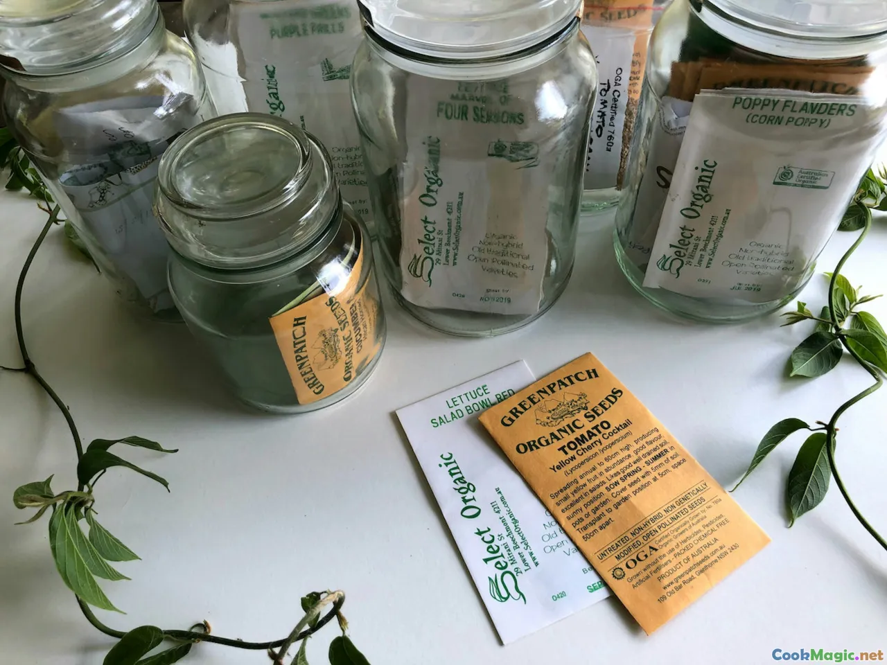 shopping, jars, labels, herbs