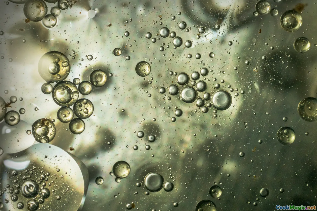 starch, science, bubbles, crisp