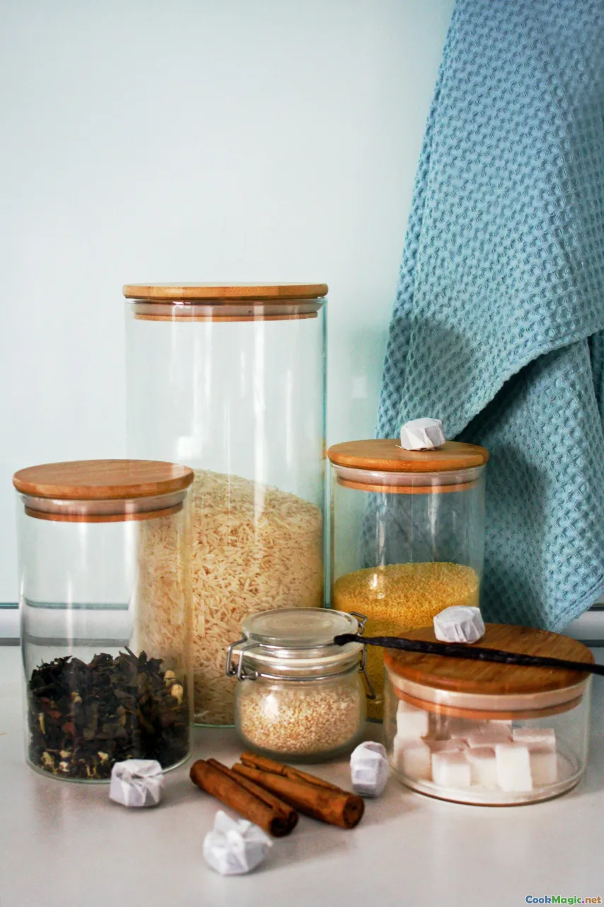 starter jar, kitchen counter, cloth cover, fermentation