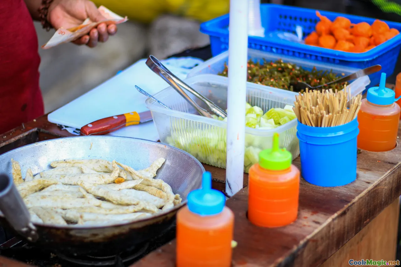 street food tips, family working, food prep