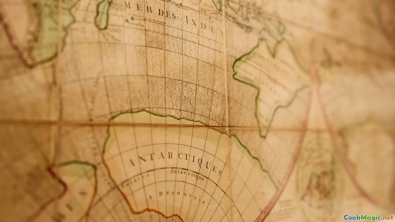 Tahiti colonial history, French flag, historical map