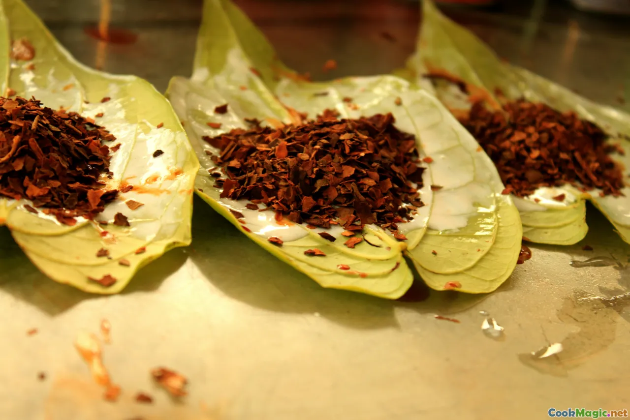 taro leaf cooking process, Fijian kitchen, culinary steps