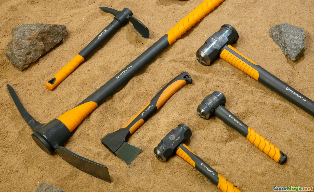 tools, equipment, stones, supplies