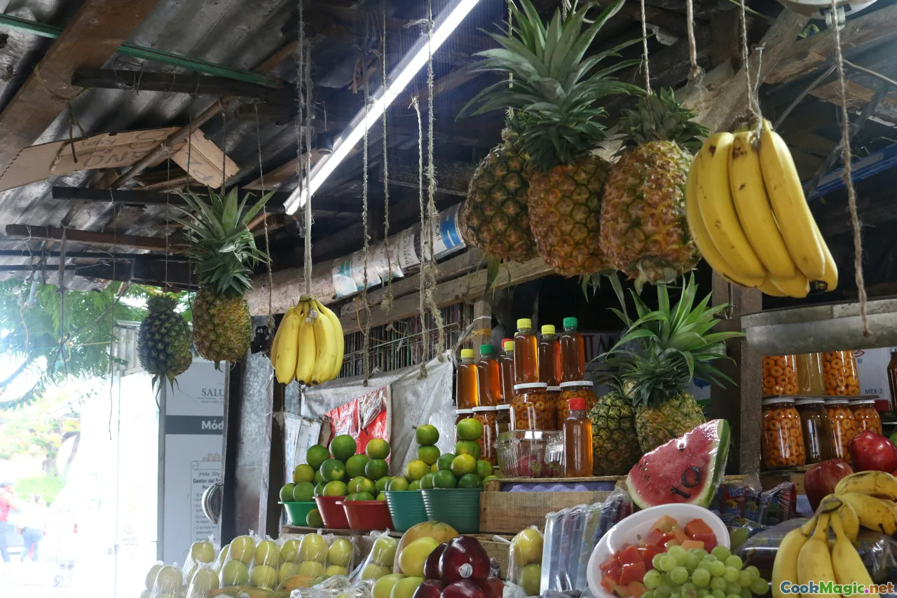 tropical fruits, Cuban market, vibrant produce