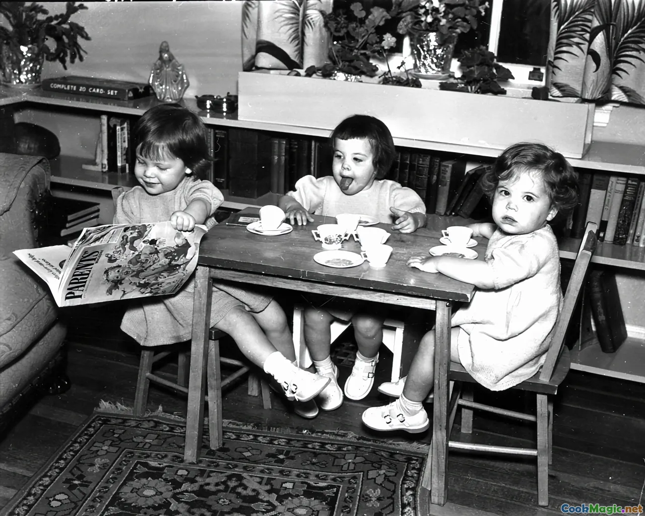 vintage Australian party, historical kids