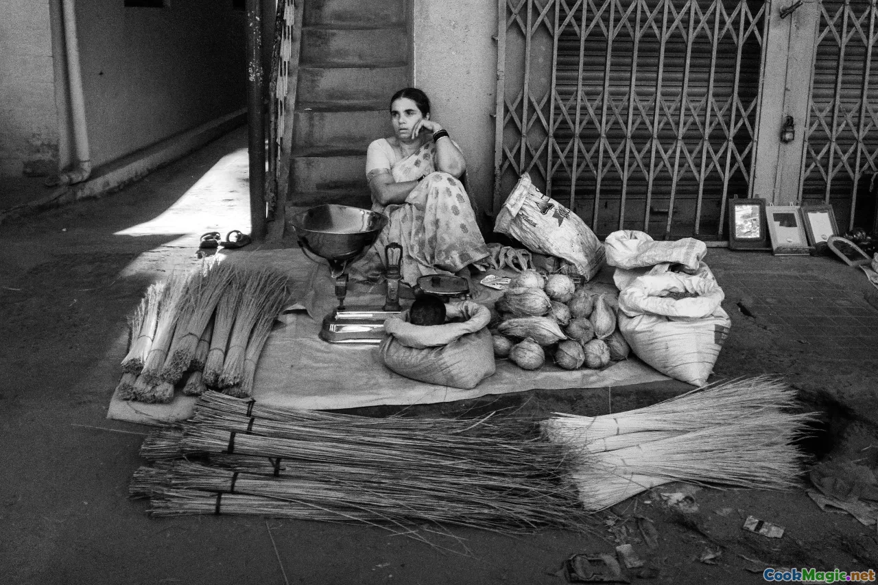vintage market, sun-dried grains, grandmother, Korçë bazaar