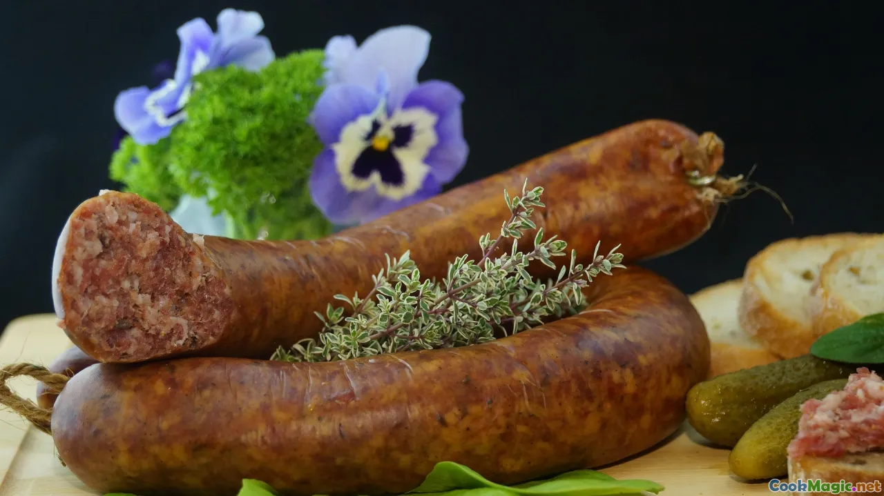 Berliner sausage shop, grilling process, traditional cooking, family recipes