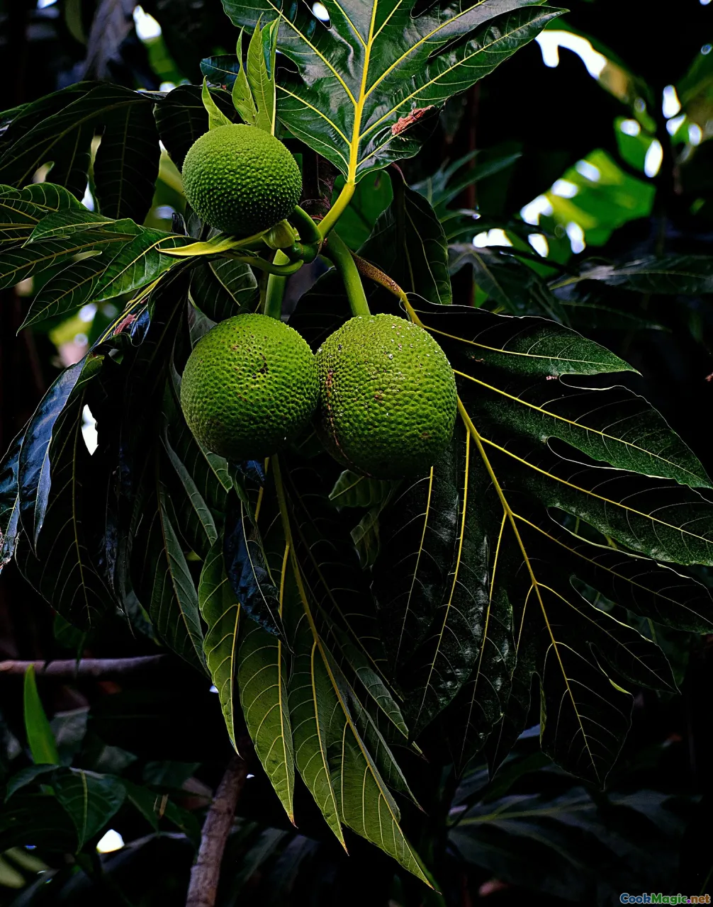 breadfruit, peel, cooked breadfruit