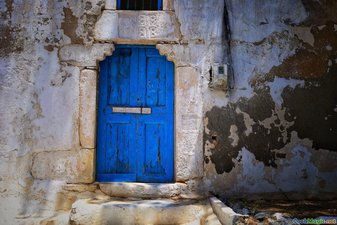 fridge door, blue light, night calm, spoon
