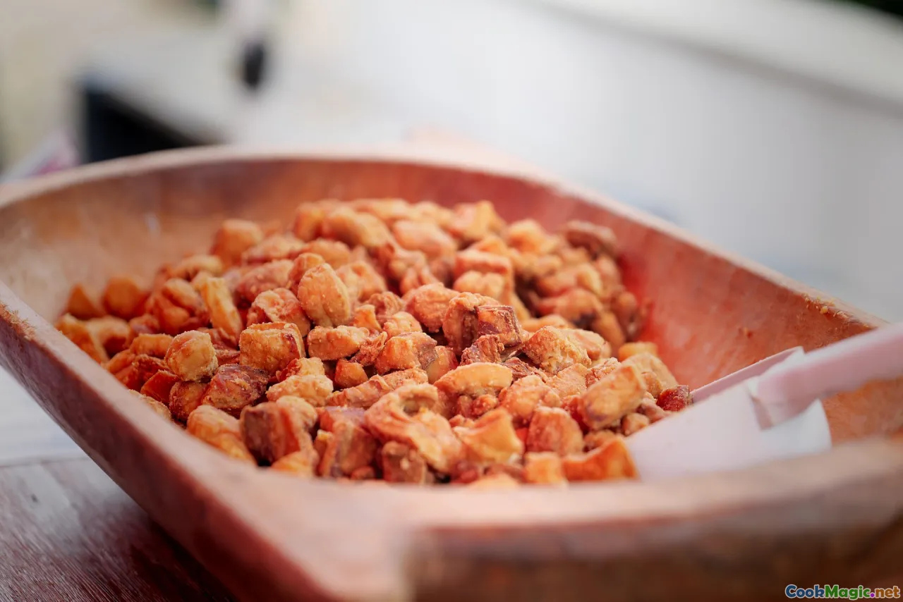 Haitian griot, fried pork