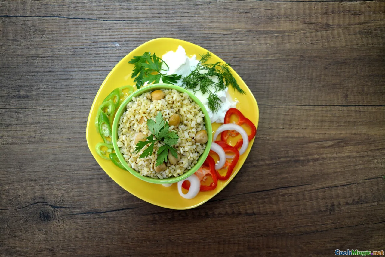 lentils, chickpeas, bulgur