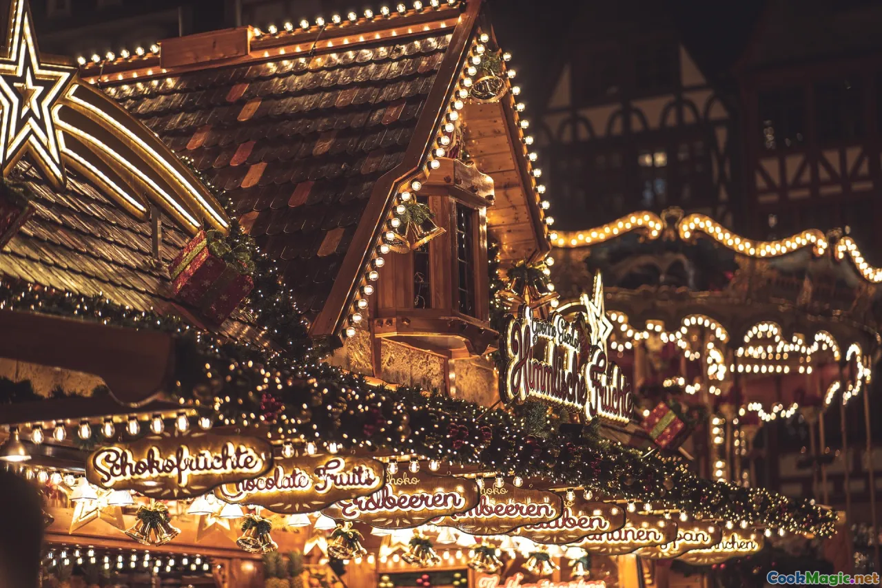 Luxembourg market stall, traditional celebration, communal feast