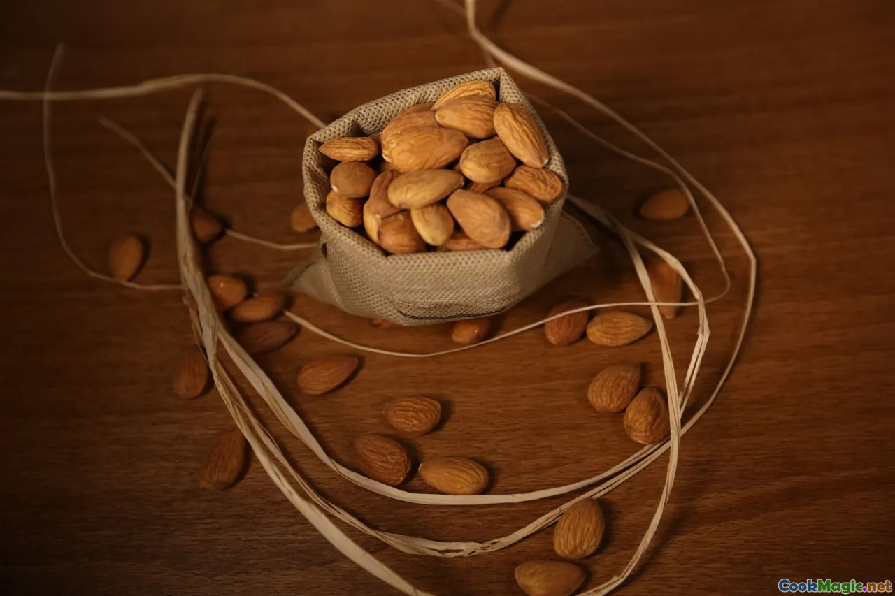 mahleb seeds, grape molasses, apricot kernels, spices