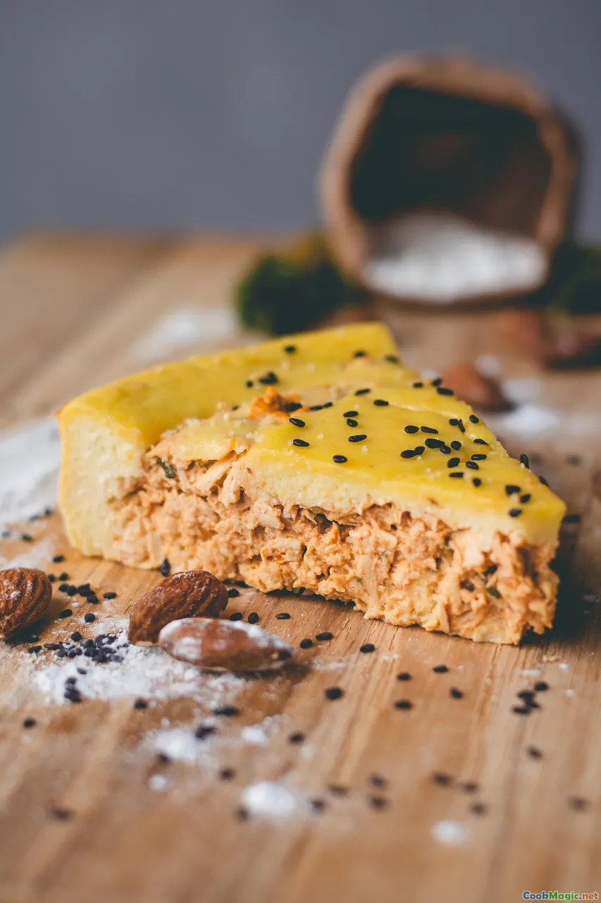 meat pie close-up, flaky pastry, savory filling