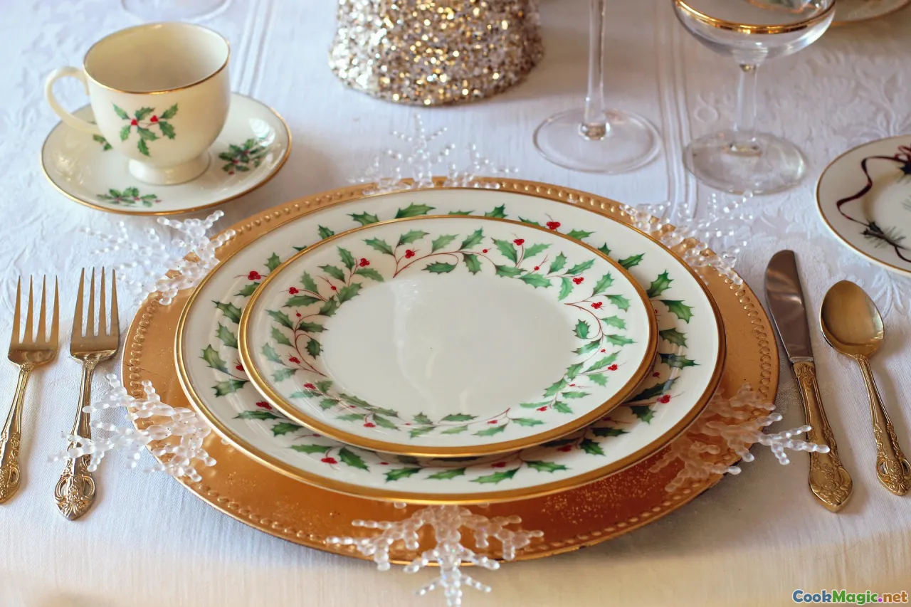Polish cultural elements, festive table, traditional decorations