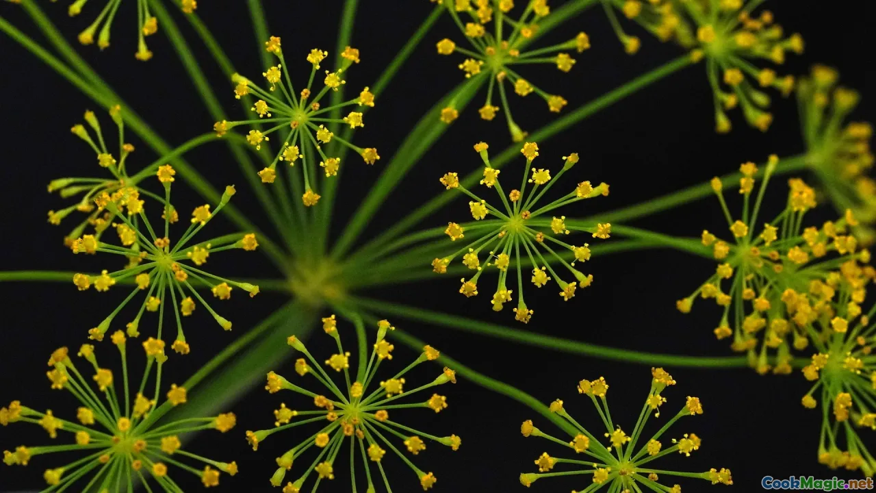 snow table, midsummer dill