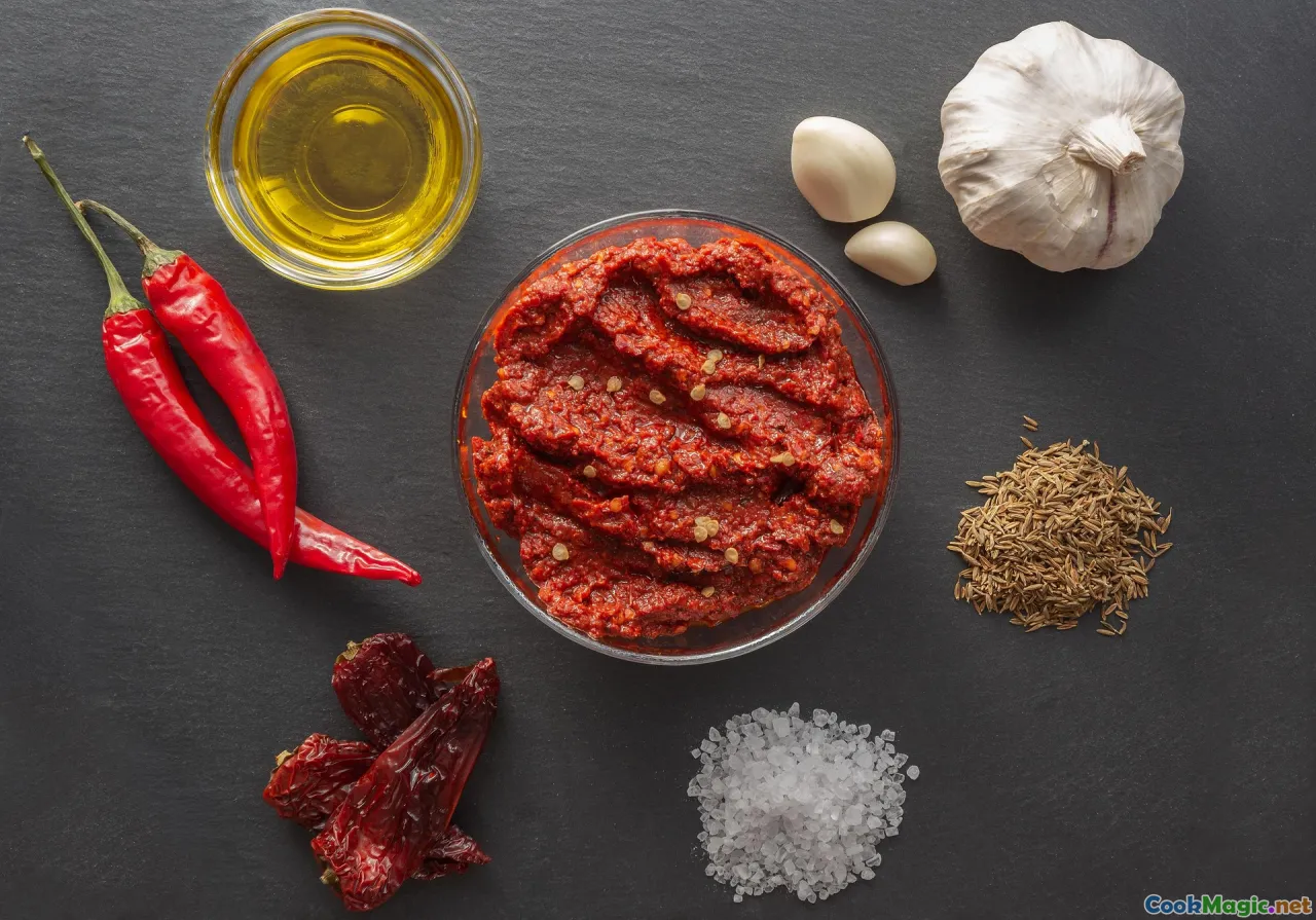 spices, baklouti, harissa, tomatoes