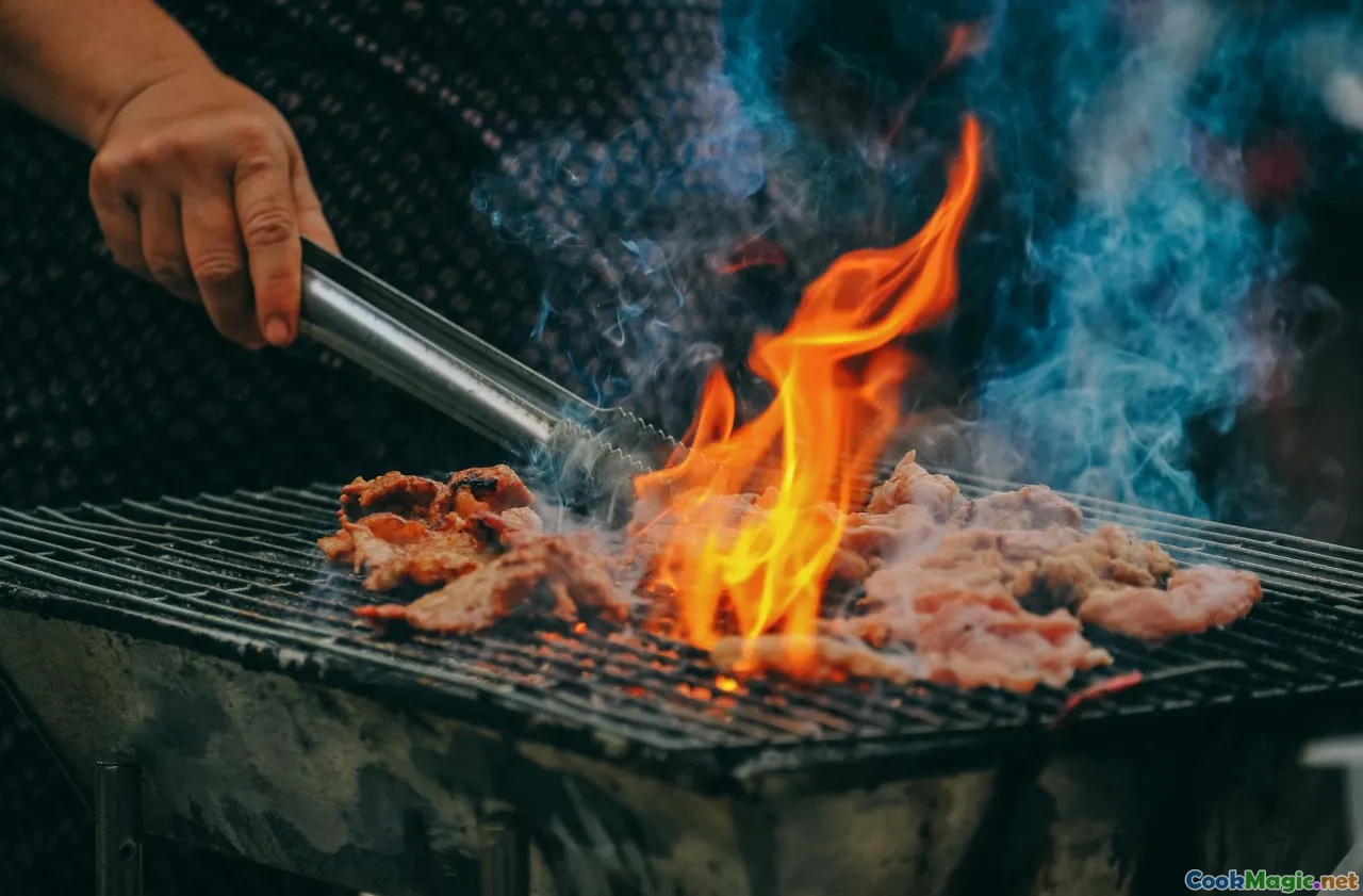 Aussie BBQ, grill, flame, outdoor cooking