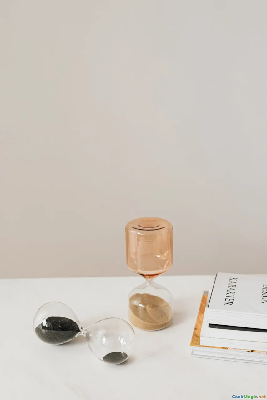 baking schedule, time plan, kitchen clock, prep timing