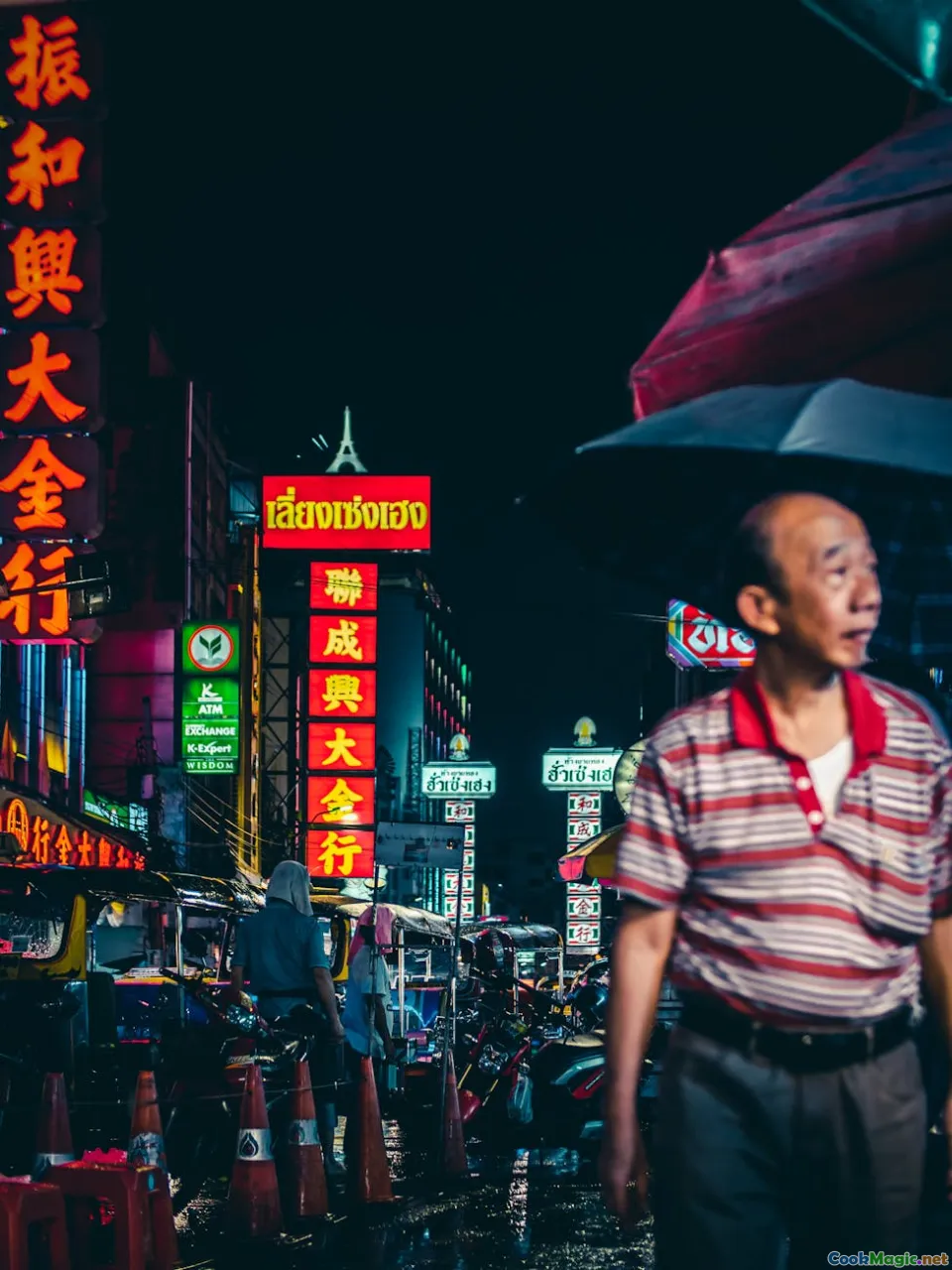 Bangkok Chinatown, street market, vegetarian
