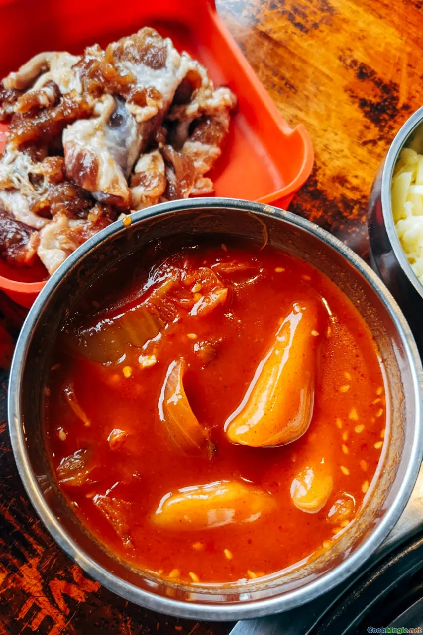 banku, Ghanaian fermented dough, vegetable stew